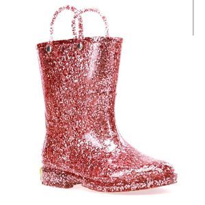 Western Chief pink glitter rain boots size 13 little girls